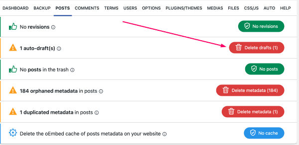 Easy WordPress website cleanup with CleanWP Pro